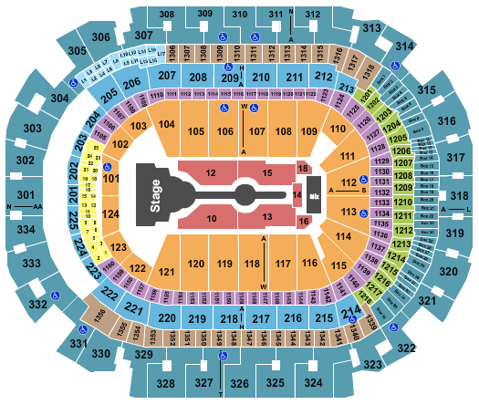American Airlines Center Cardi B Seating Chart